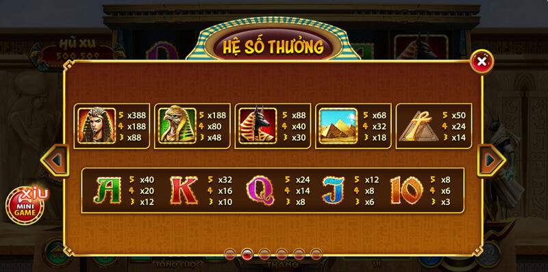 Những biểu tượng cần nắm rõ trong game slot Bí Mật Cleopatra